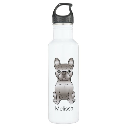 Isabella French Bulldog  Frenchie Cute Dog  Name Stainless Steel Water Bottle