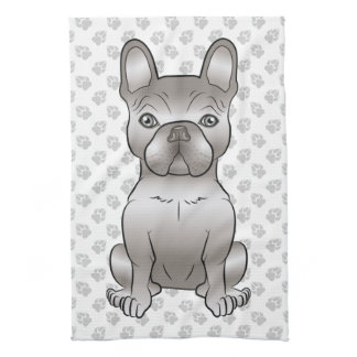 Isabella French Bulldog / Frenchie Cute Dog &amp; Paws Kitchen Towel