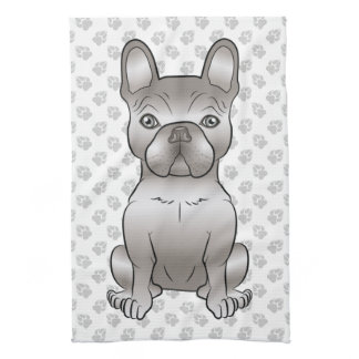 Isabella French Bulldog / Frenchie Cute Dog & Paws Kitchen Towel