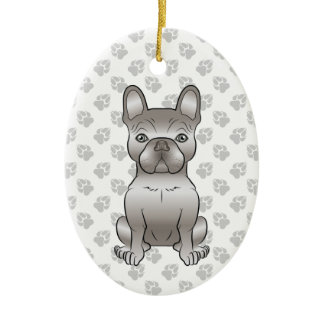 Isabella French Bulldog / Frenchie Cute Dog &amp; Text Ceramic Ornament