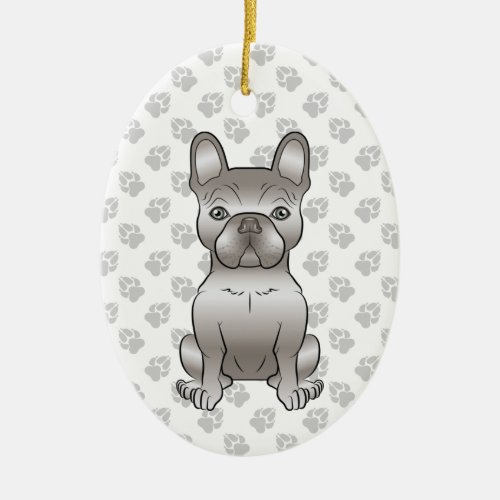 Isabella French Bulldog  Frenchie Cute Dog  Text Ceramic Ornament