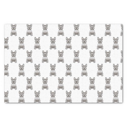 Isabella French Bulldog  Frenchie Dog Pattern Tissue Paper