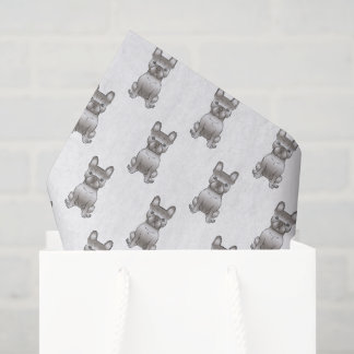 Isabella French Bulldog / Frenchie Dog Pattern Tissue Paper