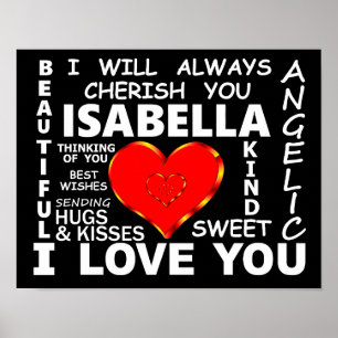 Isabella I Love You Poster