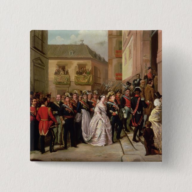 Isabella II of Spain  and her husband Button (Front)