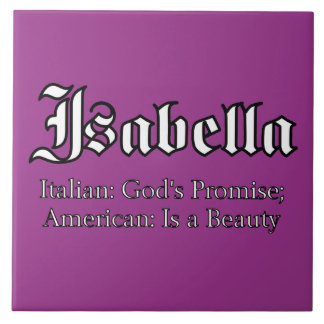 Isabella Meaning Tile