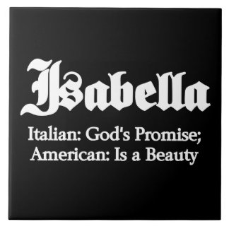 Isabella Meaning Tile