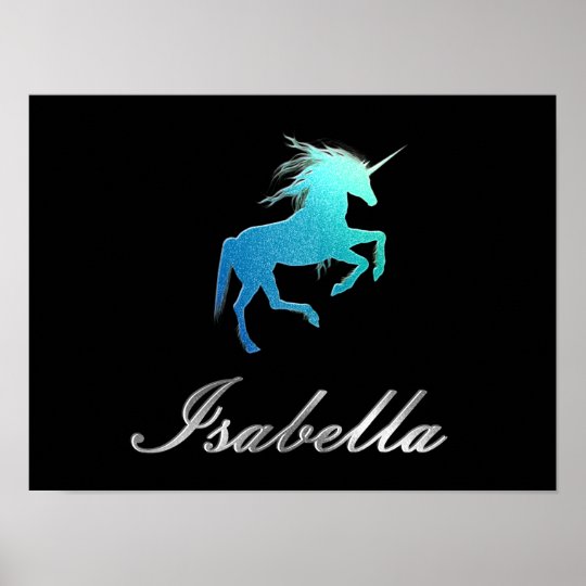 Isabella name - choose your color poster | Zazzle.com