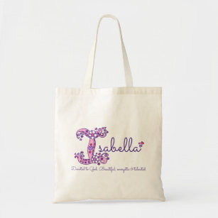Name Meaning Personalized Canvas Tote Bag - Large