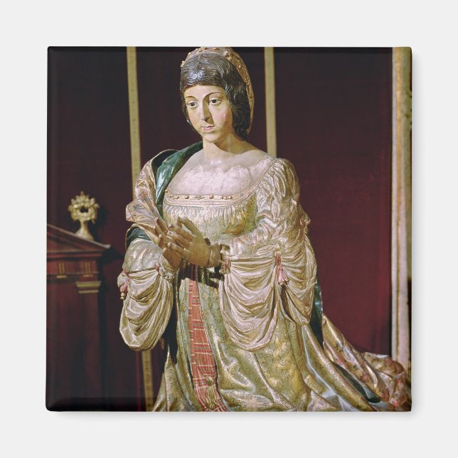 Isabella of Castile  in Prayer, 1520-22 Magnet (Front)