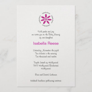 Isabella Reese Custom Invitation