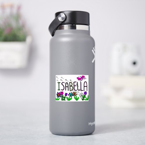 Isabella _ The Name Isabella Whimsical Drawing Sticker