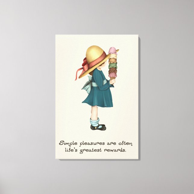 Isabel's Ice Cream Canvas Print (Front)