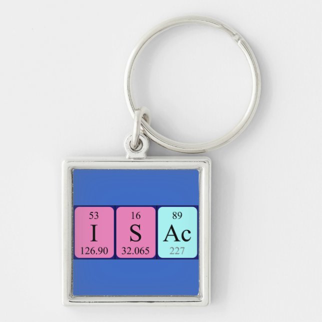 Isac periodic table name keyring (Front)