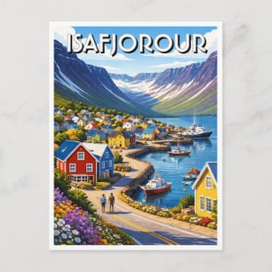 Ísafjörður Norway Postcard