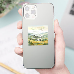 Isaiah40 Bible Verse Inspirational Quote Christian Sticker