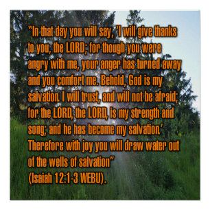 Isaiah 12:1-3 WEBU Poster
