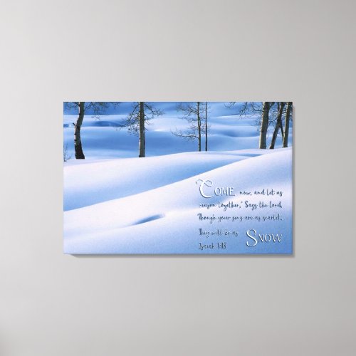 Isaiah 118 Inspirational Canvas Print