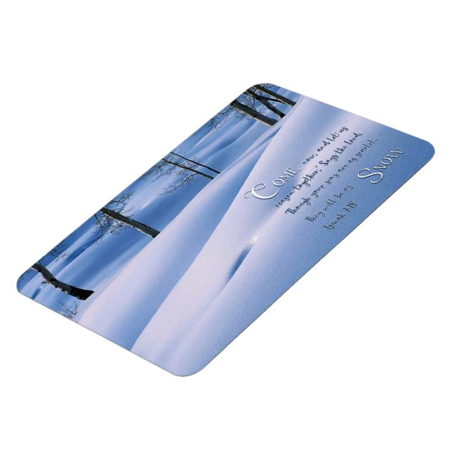 Isaiah 1:18 Inspirational Magnet (Left Side)