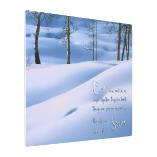 Isaiah 1:18 Inspirational Metal Print