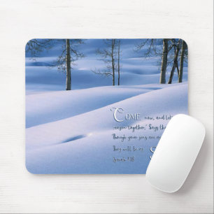 Isaiah 1:18 Inspirational Mouse Pad