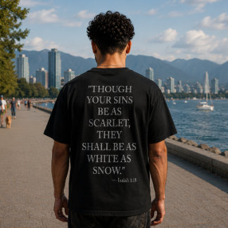 Isaiah 1:18 T-Shirt | Christian Forgiveness Tee