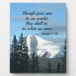 Isaiah 1:18 Though your sins be as scarlet... Plaque