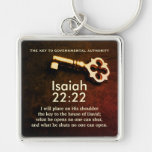 Isaiah 22:22 Key To The House Of David Bible Verse Keychain at Zazzle