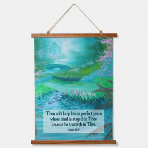 Isaiah 26:3 hanging tapestry