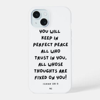 Isaiah 26:3 Iphone 15 Case