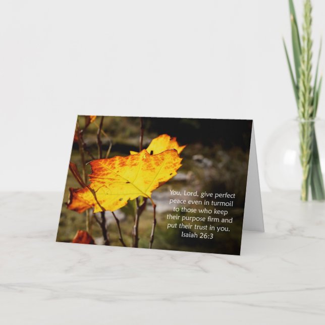 Isaiah 26:3 Scripture Encouragement Card (Front)