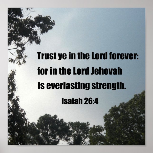 Isaiah 26:4 poster (Front)