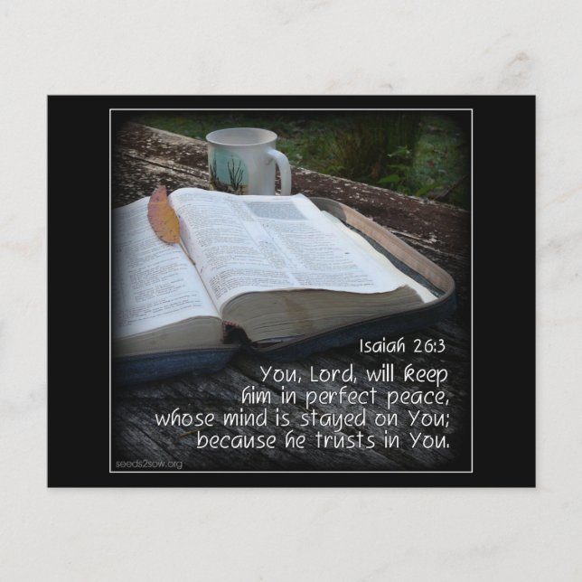 Isaiah 26v3 - Perfect Peace - Bible Flyer (Front)