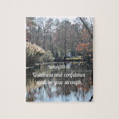 Isaiah 3015 Quietness and confidence shall be Jigsaw Puzzle