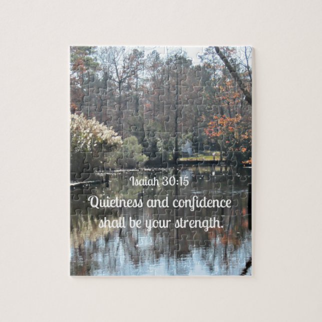 Isaiah 30:15 Quietness and confidence shall be Jigsaw Puzzle (Vertical)