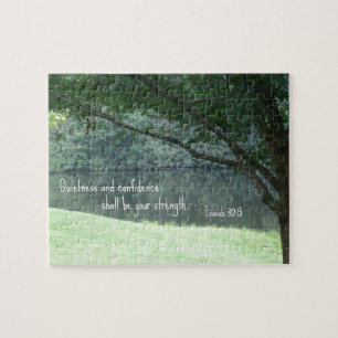 Isaiah 30:15 Quietness and confidence shall.... Jigsaw Puzzle