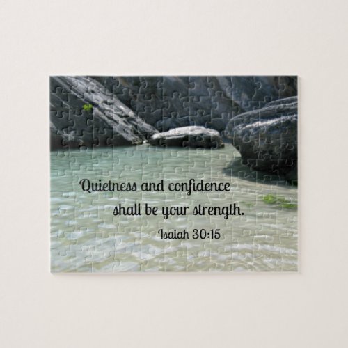 Isaiah 3015 Quietness and confidence shall Jigsaw Puzzle