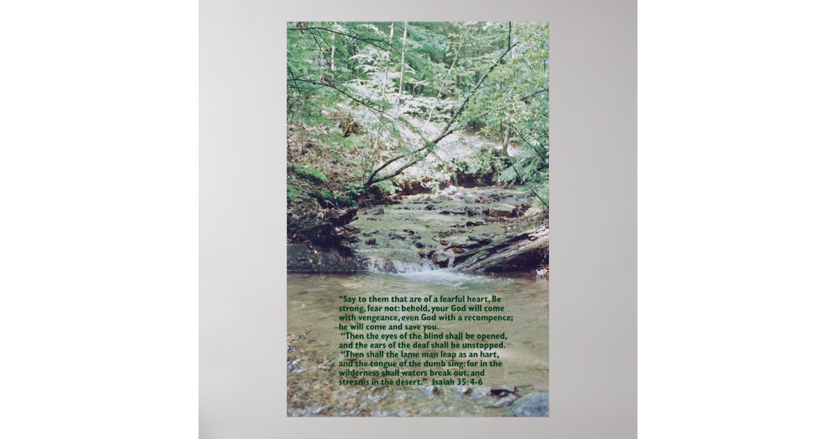 Isaiah 35 4 6 Poster Zazzle isaiah-35-4-6-poster-zazzle