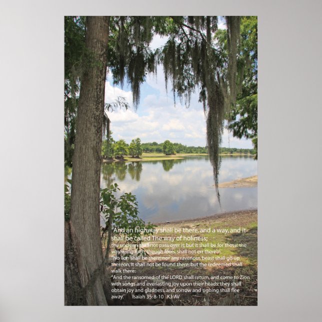 Isaiah 35:8-10 poster (Front)