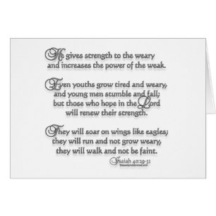 Isaiah 40:29-31 cards