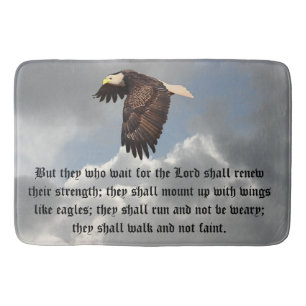 ISAIAH 40:31 BATHROOM MAT