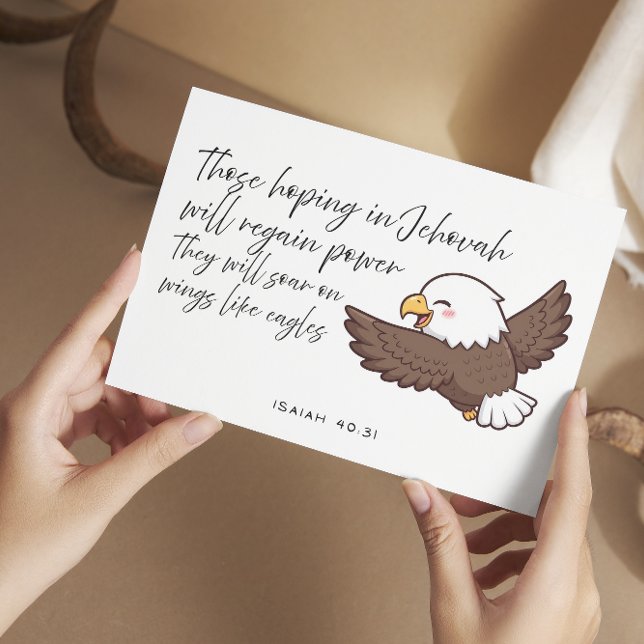 Isaiah 40:31 Bible Verse Jw Encouraging Card (Isaiah 40:31 Jw Encouragement Card)