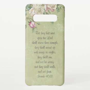 Isaiah 40:31  Bible Verse Shabby Chic Phone Case by Christian_Soldier at Zazzle