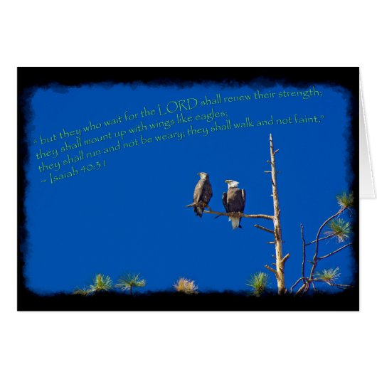 Isaiah 40:31 Black Edge (Front Horizontal)