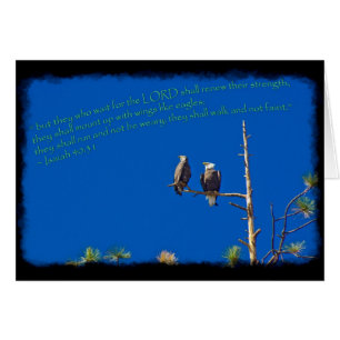 Isaiah 40:31 Black Edge Cards