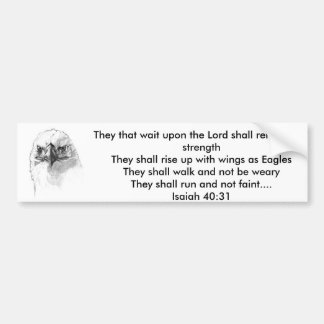 Isaiah 40:31 bumper sticker
