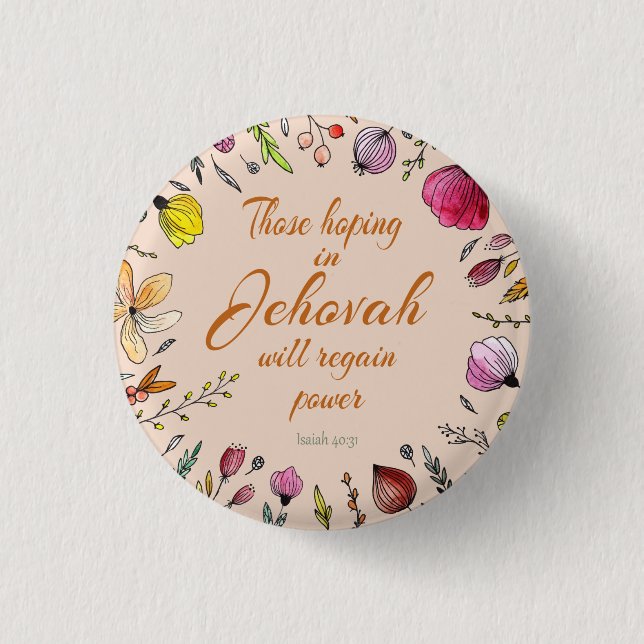 Isaiah 40:31   button (Front)