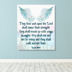 Isaiah 40:31 canvas print