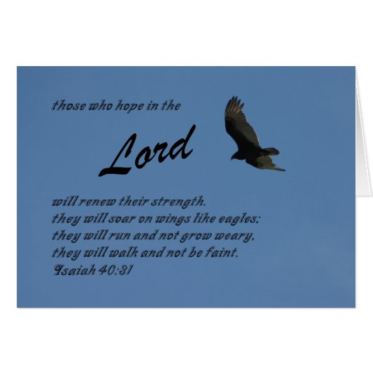 Isaiah 40:31 cards (Front Horizontal)