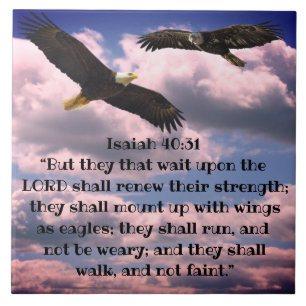 ISAIAH 40:31 CERAMIC TILE